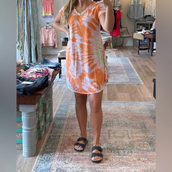 Sweet Lovely by jen tye dye dress SZ MED - Picture 1 of 6